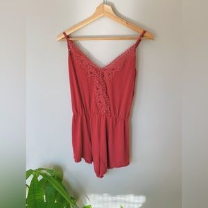 🌺SOLD🌺Pink Berry Victoria’s Secret Sleep Romper Small
